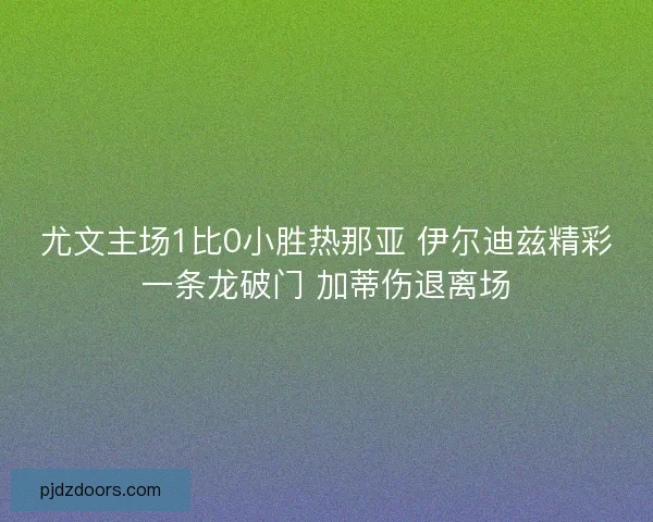 尤文主场1比0小胜热那亚 伊尔迪兹精彩一条龙破门 加蒂伤退离场